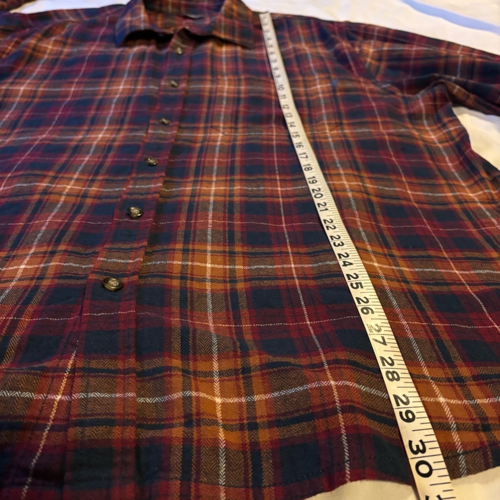 Eddie Bauer Mens XXL Buttons Up Long Sleeve Collared Shirt Multi Plaid - Picture 5 of 7
